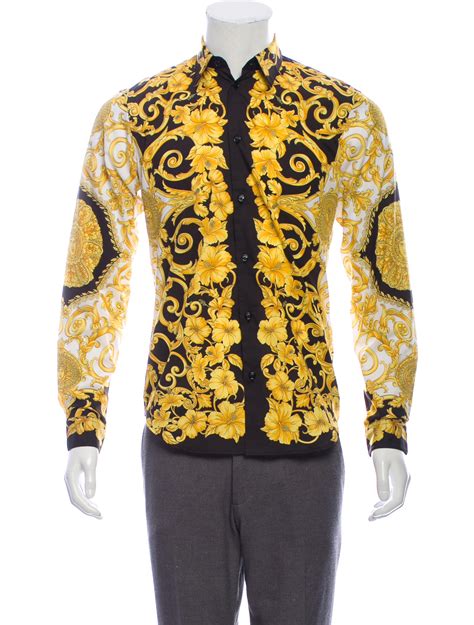 versace button up dress|big and tall versace shirts.